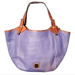 Dooney & Bourke Lavender Pebble Leather Hobo Tote